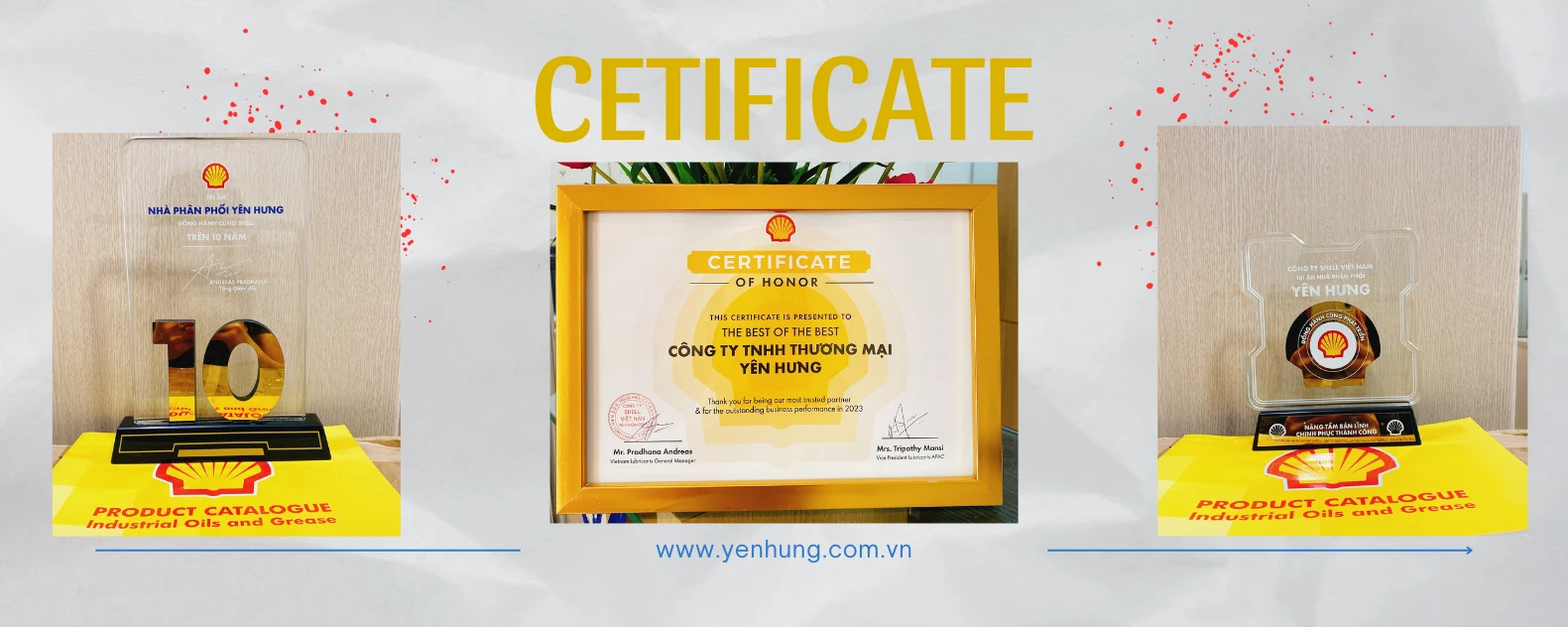 Thumbnail Công ty TNHH Thương Mại Yên Hưng vinh dự nhận 2 bằng khen cao quý từ Shell Việt Nam